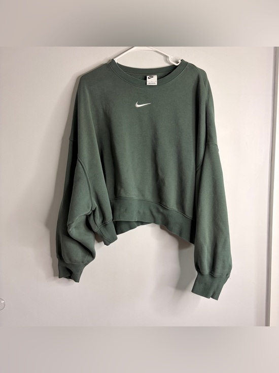 Nike Jackets & Blazers - Nike Phoenix Green Crewneck Sweatshirt Cropped Large
